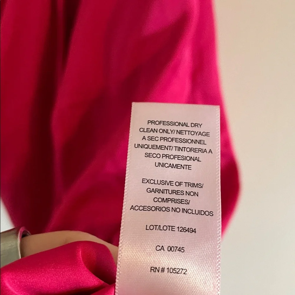 AMUR Deena Dress One Shoulder Midi Women’s 4 Cut Out Rosie Raspberry Hot Pink - Picture 13 of 13